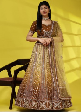 Mustard Color Readymade Lehenga Choli