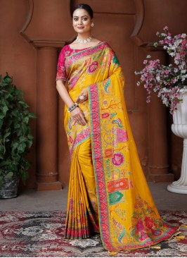 Mustard Reception Classic Saree