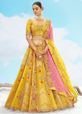 Mystical Silk Engagement Designer Long Lehenga Choli