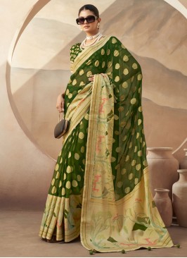 Mystical Weaving Trendy Saree