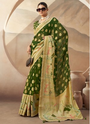 Mystical Weaving Trendy Saree