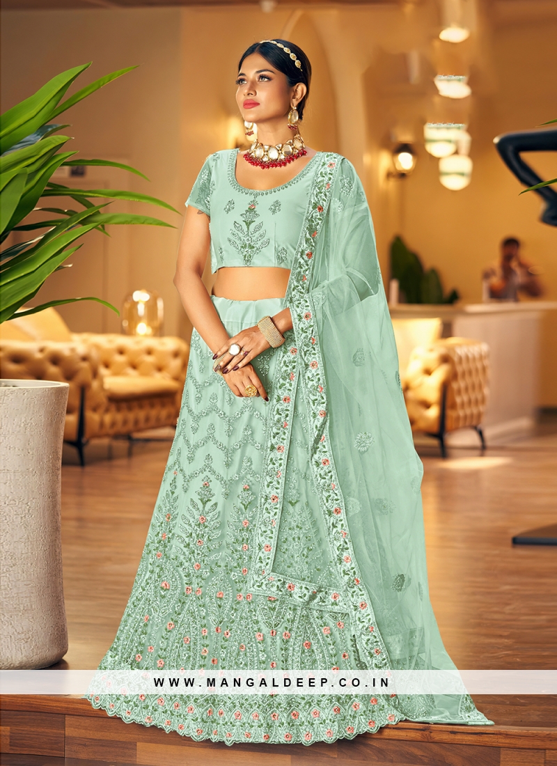 Buy Green & Blue Lehenga Choli for Women With Pink Dupatta Indian Wedding  Party Wear Lengha Choli Mehendi ,sangeet Function Reception Wear Choli  Online in India - Etsy