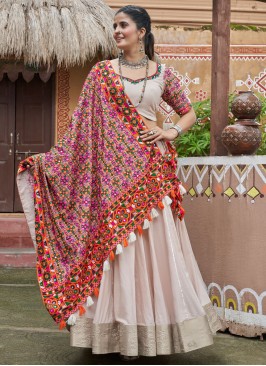 Noble White Readymade Lehenga Choli