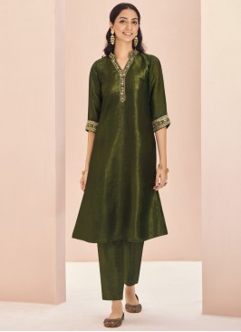 Observable Green Festival Designer Kurti