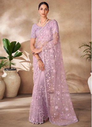 Observable Net Party Traditional Saree