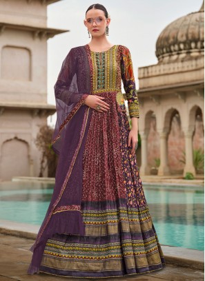 Opulent Zari Ceremonial Readymade Trendy Gown 