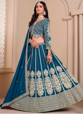 Orphic Zari Morpeach  Shimmer Designer Lehenga Choli