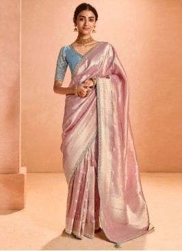 Outstanding Pink Party Classic Saree