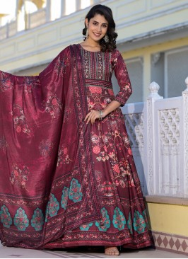 Outstanding Silk Trendy Gown