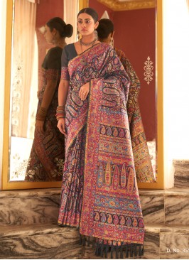 Pashnima Silk Multi Colour Saree