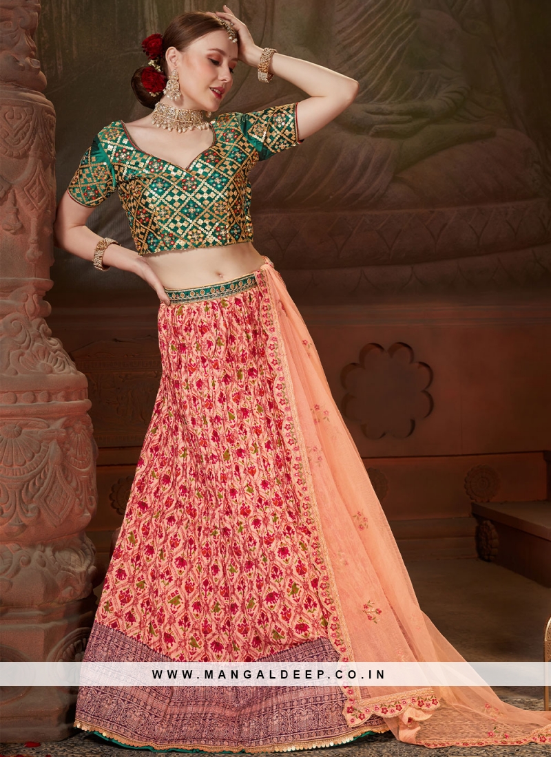 Peach & Peach Lehenga Set – 101 Hues