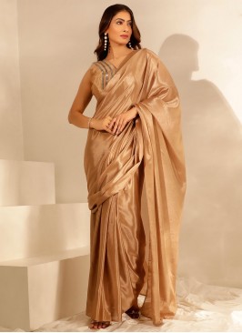 Phenomenal Plain Party Contemporary Saree