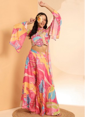 Phenomenal Satin Silk Embroidered Multi Colour Readymade Salwar Kameez