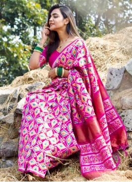 Pink Ceremonial Silk Classic Saree