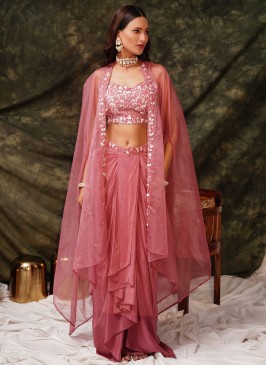 Pink Ceremonial Trendy Salwar Kameez