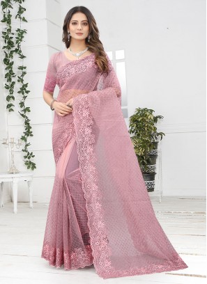 Pink Color Classic Designer Saree