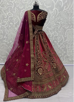 Pink Color Designer Lehenga Choli