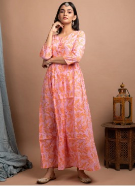 Pink Color Trendy Gown