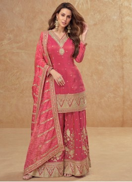 Pink Engagement Readymade Salwar Kameez