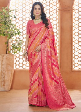 Pink Festival Traditional Saree