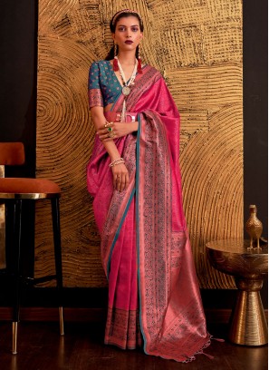 Pink Party Traditional Saree