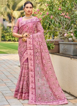 Pink Stone Classic Saree