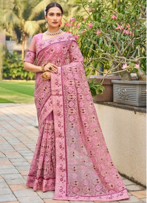 Pink Stone Classic Saree