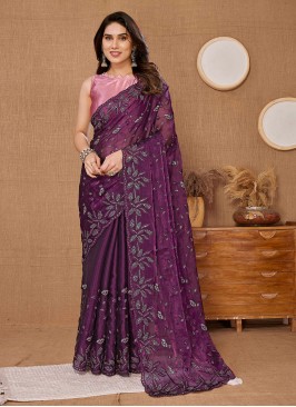 Preferable Sequins Ceremonial Classic Saree