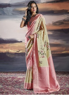 Preferable Weaving Satin Traditional Saree