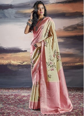 Preferable Weaving Satin Traditional Saree