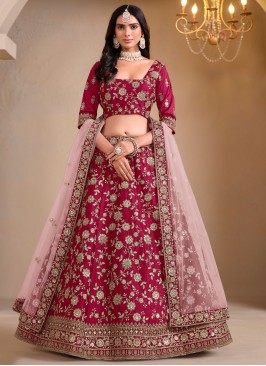 Prepossessing Maroon Designer Lehenga Choli