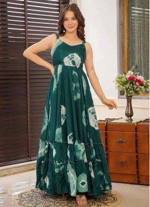 Prepossessing Rayon Party Designer Gown