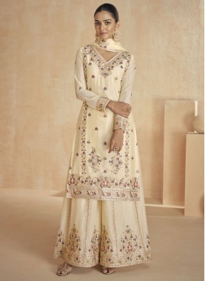 Prodigious Chinon Designer Salwar Kameez