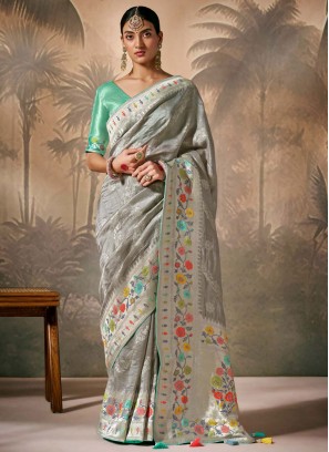 Prodigious Zari Ceremonial Designer Saree