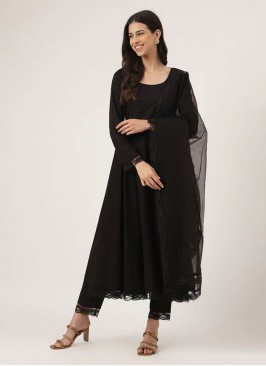 Prominent Black Designer Salwar Suit