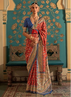 Prominent Patola Silk  Designer Saree