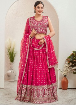 pure-dola Embroidered Rani Readymade Lehenga Choli