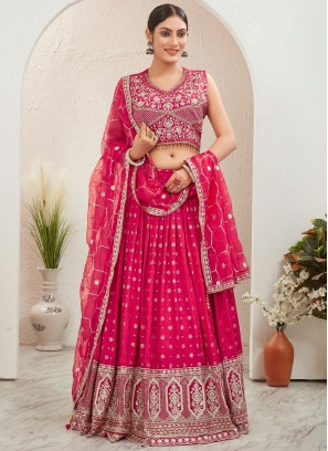 pure-dola Embroidered Rani Readymade Lehenga Choli