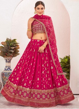 pure-dola Jacquard Work Rani Readymade Lehenga Choli