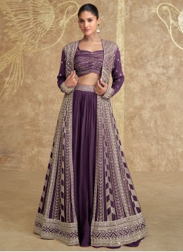 Purple Color Readymade Lehenga Choli