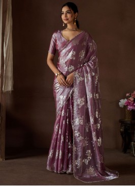 Purple Color Traditional Saree