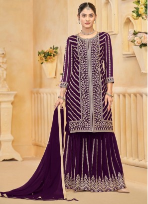 Purple Festival Salwar Kameez