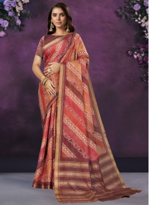 Radiant Crepe Silk Festival Trendy Saree