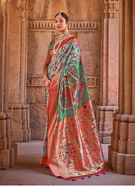 Radiant Fancy Fabric Multi Colour Classic Saree