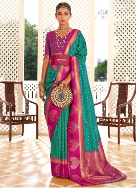 Rama Banarasi Silk Festival Classic Saree