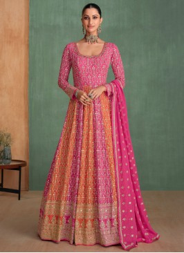 Rani Ceremonial Georgette Readymade Gown