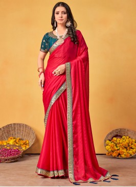 Rani Ceremonial Rangoli Contemporary Saree