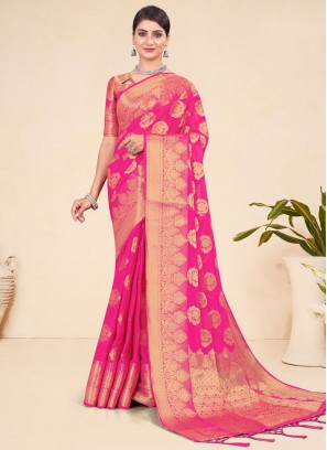 Rani Ceremonial Viscose Trendy Saree