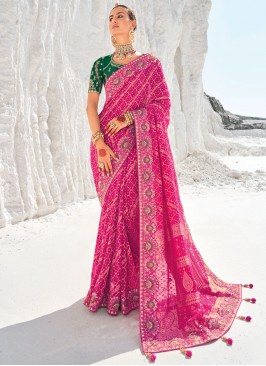 Rani Embroidered Ceremonial Designer Saree