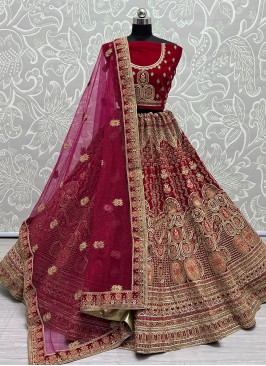 Rani Mehndi A Line Lehenga Choli